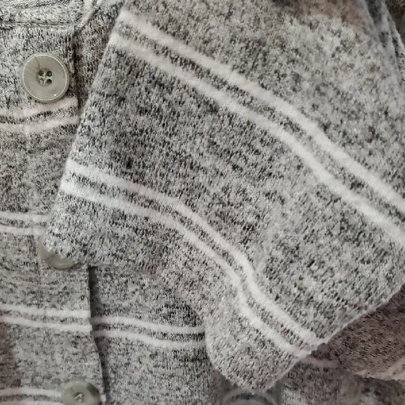 Torrid Gray Strped Crop Style Sweater - Picture 5 of 7